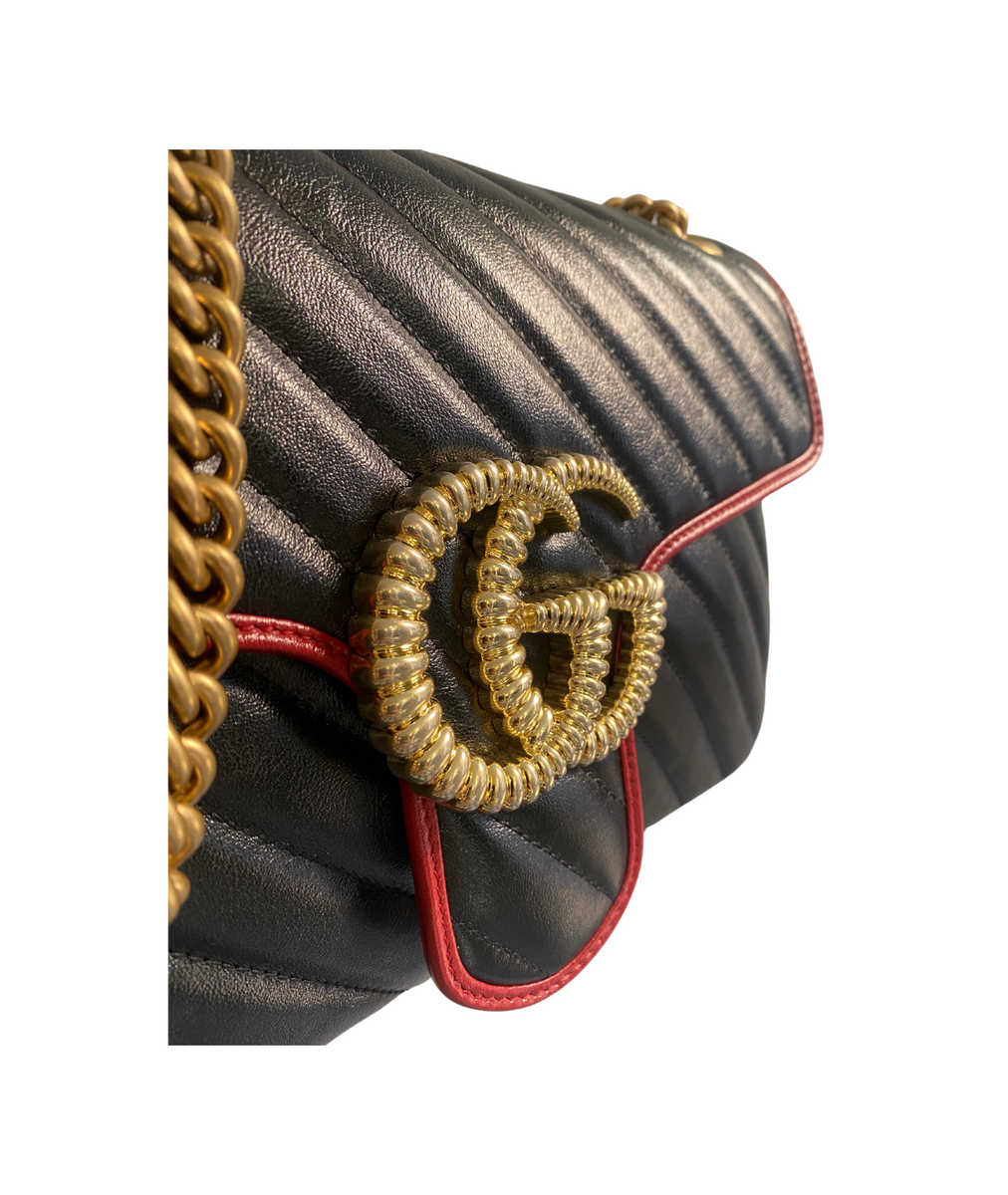 Gucci marmont outlet nera media